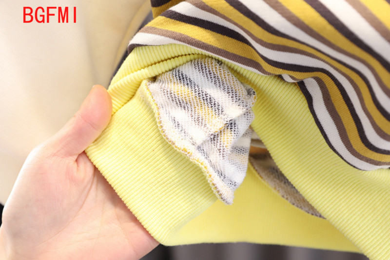 Κορεατικά ανοιξιάτικα βρεφικά ρούχα φθινοπώρου 2023 Μακρυμάνικο φούτερ ριγέ Τζιν παντελόνι Κοστούμι δύο τεμαχίων Παιδικό τοπ και κάτω σετ