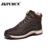 Ehtsast nahast meeste talvesaapad karusnahaga veekindlad soojad lumesaapad Meeste talvetöö vabaajajalatsid Sõjaväe poolsaapad JKPUDUN