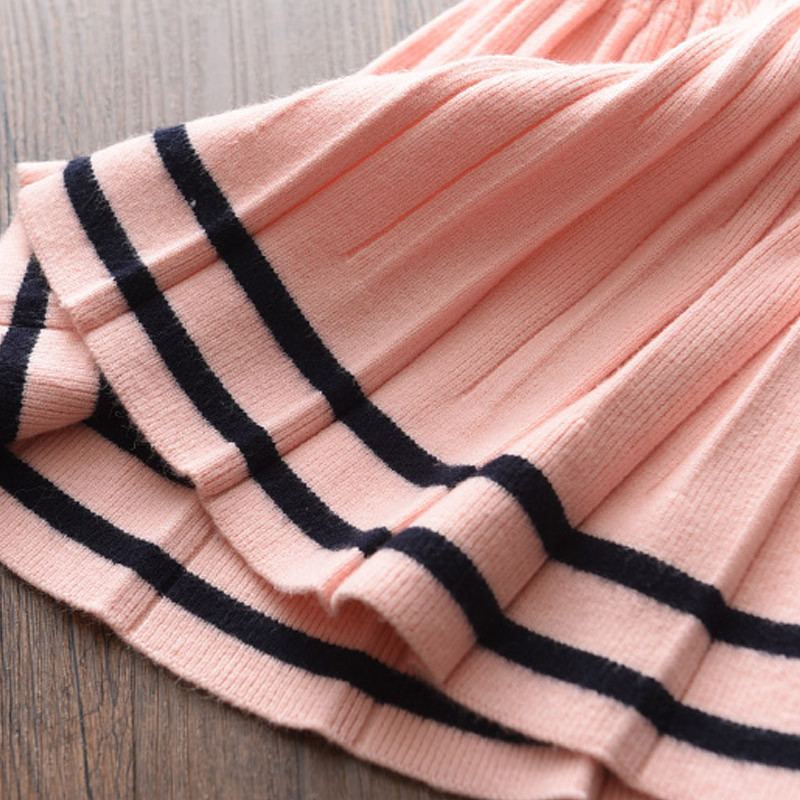 Melario Toddler Βρεφικά Ρούχα Κοριτσίστικα Φθινοπωρινά Χειμωνιάτικα Παιδικά Ρούχα Πλεκτά Πουλόβερ Φούστες Κοστούμι 2τμχ Παιδικά ρούχα για κορίτσια Σετ