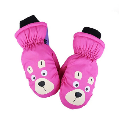 Παιδικά χειμωνιάτικα γάντια κουνελιού για μωρά αδιάβροχα αντιανεμικά γάντια για το χιόνι Παιδικά αγόρια Χοντρό ζεστό γάντι σκι για 2-6 χρονών