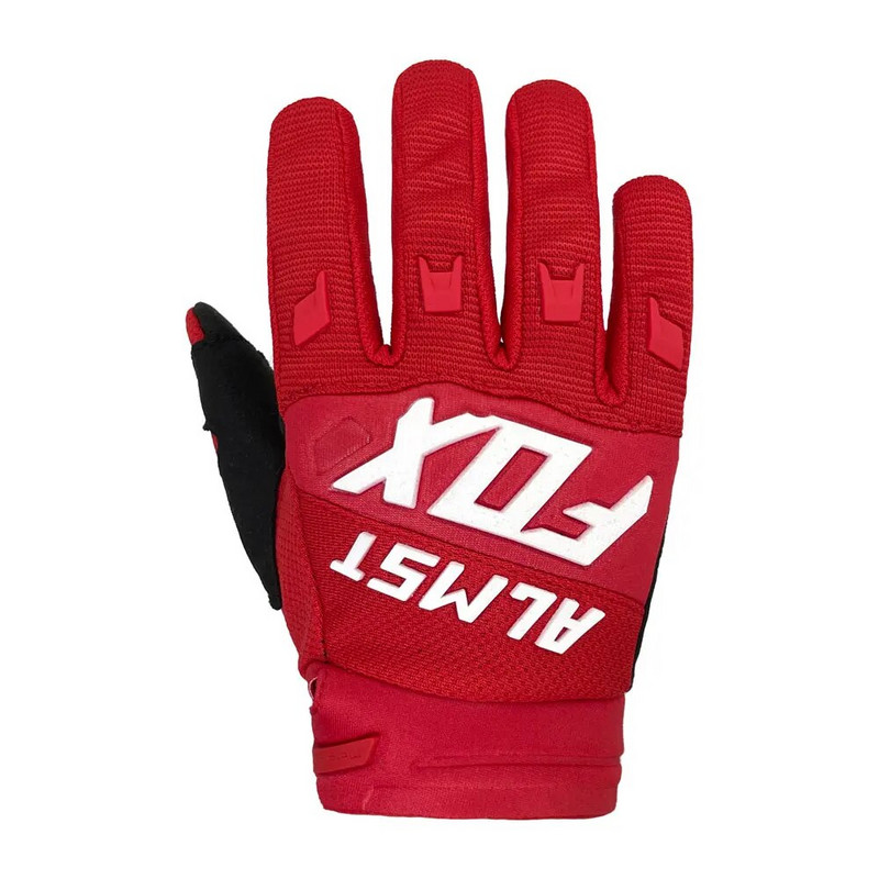 Cyklistické rukavice Almst Fox pre deti vo veku 6-12 rokov, celoprstové, motokrosové, pretekárske, detské, moto guantes