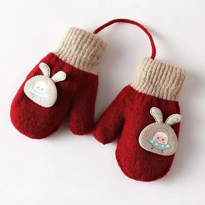 Γάντια μωρού κινουμένων σχεδίων Χειμωνιάτικα ζεστά παιδικά μωρά αγόρια κορίτσια πλεκτά γάντια για παιδιά νήπιο Παιδί