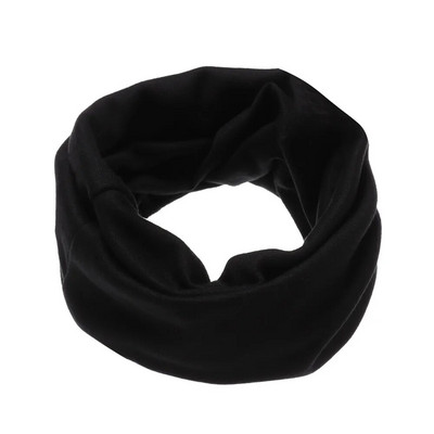 Детски памучен шал Многофункционален шал с пръстен с О-образно деколте Плътен принт Детски есен-зима Топли ветроустойчиви шалове за момчета и момичета