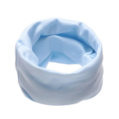 Детски памучен шал Многофункционален шал с пръстен с О-образно деколте Плътен принт Детски есен-зима Топли ветроустойчиви шалове за момчета и момичета