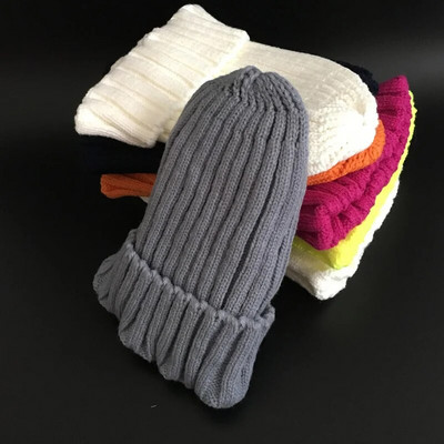 Pălărie cu pompon de blană pentru femei de marcă de iarnă Pălărie de iarnă pentru femei Pălărie pentru fete Berici tricotate Căciulă groase pentru femei Skullies Berici