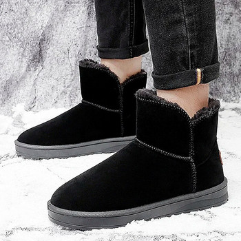 Winter Couple\'s Snow Boots 2023 New Keep Warm κοντά βελούδινα επίπεδα βαμβακερά παπούτσια για άντρες Αντιολισθητικά γυναικεία casual μποτάκια