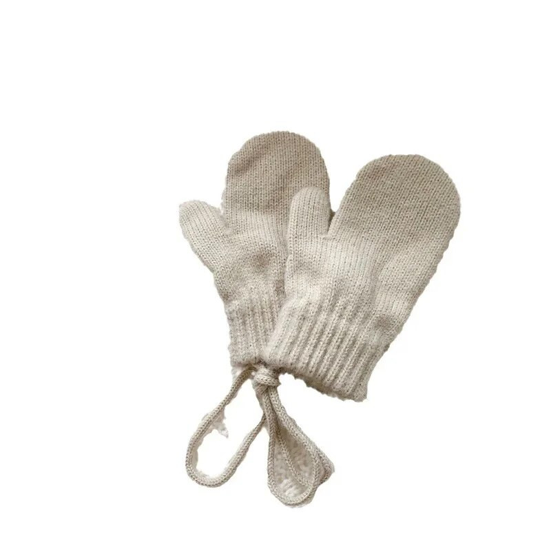 Mănuși calde pentru bebeluși, mănuși de iarnă pentru copii, mănuși cu degete pline, pentru copii de 1-3 ani, pentru gâtul agățat, mănuși calde, accesorii pentru nou-născut
