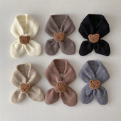 Φθινοπωρινό Χειμώνα Ζεστό Παιδικό Κασκόλ Μαλακό μαλλί Παιδική Πλεκτή Σαλιάρα Νεογέννητο Βρεφικό Λαιμός νηπίου Ζεστό Μόδα Μωρό Κοριτσάκι Κασκόλ για αγόρι