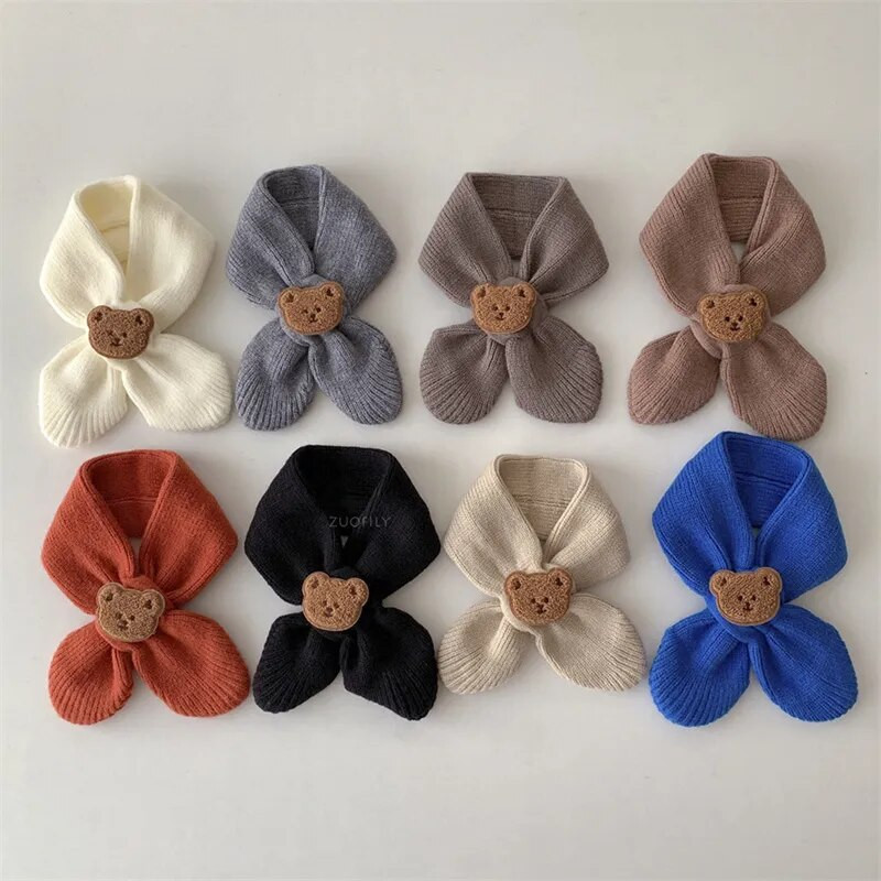 Φθινοπωρινό Χειμώνα Ζεστό Παιδικό Κασκόλ Μαλακό μαλλί Παιδική Πλεκτή Σαλιάρα Νεογέννητο Βρεφικό Λαιμός νηπίου Ζεστό Μόδα Μωρό Κοριτσάκι Κασκόλ για αγόρι