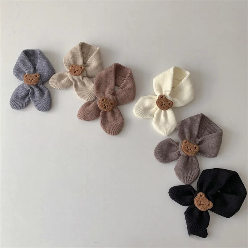 Φθινοπωρινό Χειμώνα Ζεστό Παιδικό Κασκόλ Μαλακό μαλλί Παιδική Πλεκτή Σαλιάρα Νεογέννητο Βρεφικό Λαιμός νηπίου Ζεστό Μόδα Μωρό Κοριτσάκι Κασκόλ για αγόρι