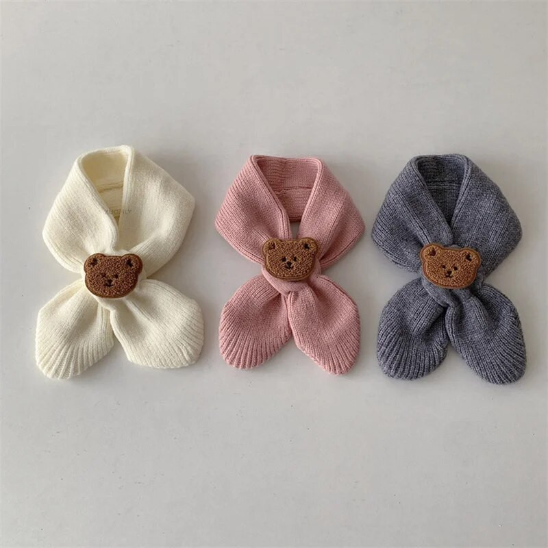 Φθινοπωρινό Χειμώνα Ζεστό Παιδικό Κασκόλ Μαλακό μαλλί Παιδική Πλεκτή Σαλιάρα Νεογέννητο Βρεφικό Λαιμός νηπίου Ζεστό Μόδα Μωρό Κοριτσάκι Κασκόλ για αγόρι