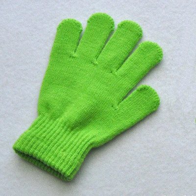 Παιδικά Πλεκτά Γάντια Χειμώνας Παιδικά Μαθητής Μαθητής Μονόχρωμο Γούνινο Ολόσωμο Γάντια Φθινοπωρινό Γράψιμο Πιο Ζεστό Χέρι 6-11 Ετών