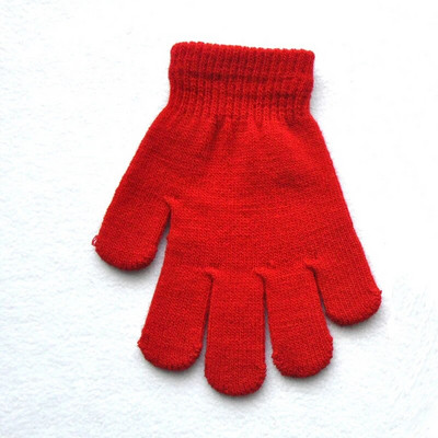 Παιδικά Πλεκτά Γάντια Χειμώνας Παιδικά Μαθητής Μαθητής Μονόχρωμο Γούνινο Ολόσωμο Γάντια Φθινοπωρινό Γράψιμο Πιο Ζεστό Χέρι 6-11 Ετών