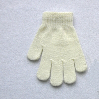 Παιδικά Πλεκτά Γάντια Χειμώνας Παιδικά Μαθητής Μαθητής Μονόχρωμο Γούνινο Ολόσωμο Γάντια Φθινοπωρινό Γράψιμο Πιο Ζεστό Χέρι 6-11 Ετών