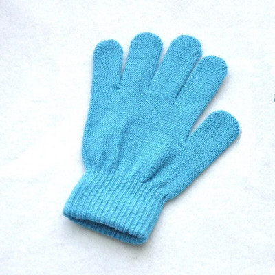 Παιδικά Πλεκτά Γάντια Χειμώνας Παιδικά Μαθητής Μαθητής Μονόχρωμο Γούνινο Ολόσωμο Γάντια Φθινοπωρινό Γράψιμο Πιο Ζεστό Χέρι 6-11 Ετών