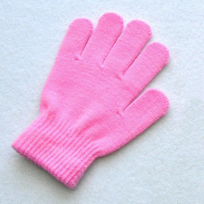 Παιδικά Πλεκτά Γάντια Χειμώνας Παιδικά Μαθητής Μαθητής Μονόχρωμο Γούνινο Ολόσωμο Γάντια Φθινοπωρινό Γράψιμο Πιο Ζεστό Χέρι 6-11 Ετών