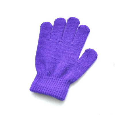 Παιδικά Πλεκτά Γάντια Χειμώνας Παιδικά Μαθητής Μαθητής Μονόχρωμο Γούνινο Ολόσωμο Γάντια Φθινοπωρινό Γράψιμο Πιο Ζεστό Χέρι 6-11 Ετών