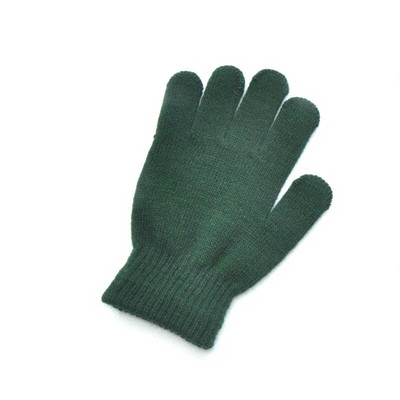 Παιδικά Πλεκτά Γάντια Χειμώνας Παιδικά Μαθητής Μαθητής Μονόχρωμο Γούνινο Ολόσωμο Γάντια Φθινοπωρινό Γράψιμο Πιο Ζεστό Χέρι 6-11 Ετών