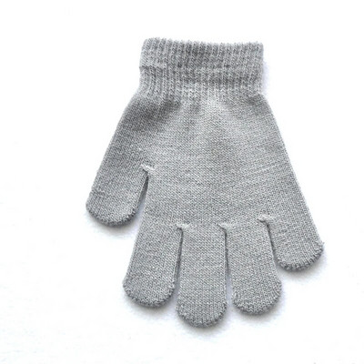 Παιδικά Πλεκτά Γάντια Χειμώνας Παιδικά Μαθητής Μαθητής Μονόχρωμο Γούνινο Ολόσωμο Γάντια Φθινοπωρινό Γράψιμο Πιο Ζεστό Χέρι 6-11 Ετών