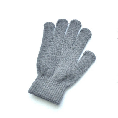 Παιδικά Πλεκτά Γάντια Χειμώνας Παιδικά Μαθητής Μαθητής Μονόχρωμο Γούνινο Ολόσωμο Γάντια Φθινοπωρινό Γράψιμο Πιο Ζεστό Χέρι 6-11 Ετών