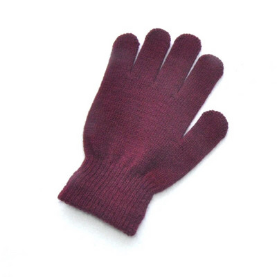 Παιδικά Πλεκτά Γάντια Χειμώνας Παιδικά Μαθητής Μαθητής Μονόχρωμο Γούνινο Ολόσωμο Γάντια Φθινοπωρινό Γράψιμο Πιο Ζεστό Χέρι 6-11 Ετών