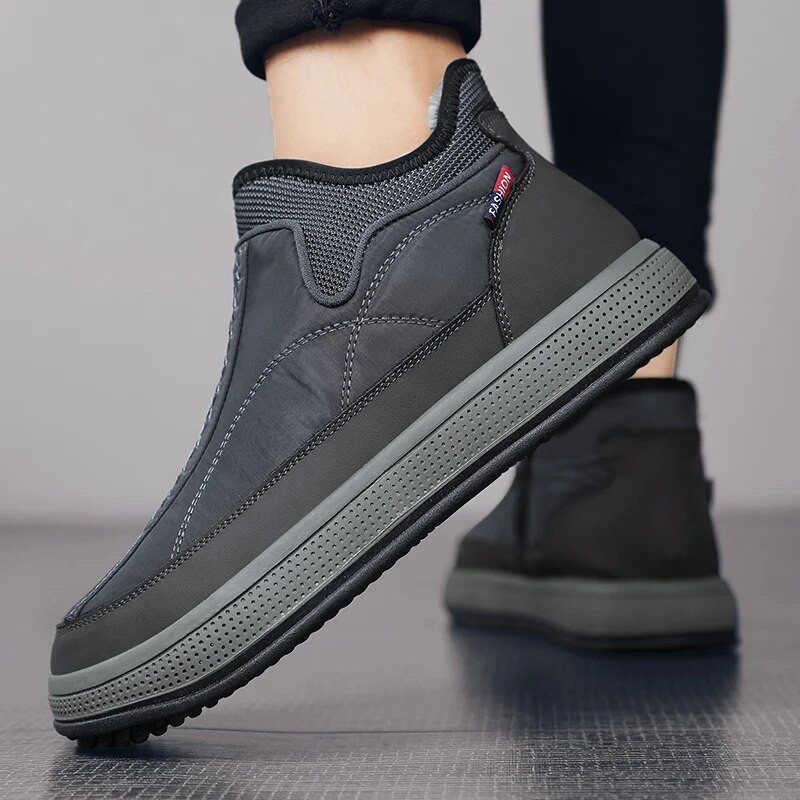 Πλατφόρμα Ανδρικές Μπότες 2023 Νέα Ανδρικά Παπούτσια Winter Plus Βελούδινα ζεστά βαμβακερά παπούτσια Μπότες αστράγαλο Μοντέρνες ανδρικές μπότες