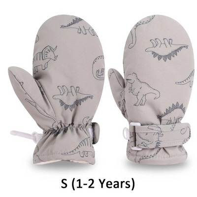Χειμερινά γάντια νηπίων για μωρά αγόρια για κορίτσια Χέρια ζεστό φλις επένδυση γάντια χιονιού γάντια για αγόρια χοντρά γάντια για 1-5 ετών