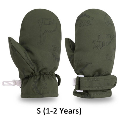 Χειμερινά γάντια νηπίων για μωρά αγόρια για κορίτσια Χέρια ζεστό φλις επένδυση γάντια χιονιού γάντια για αγόρια χοντρά γάντια για 1-5 ετών