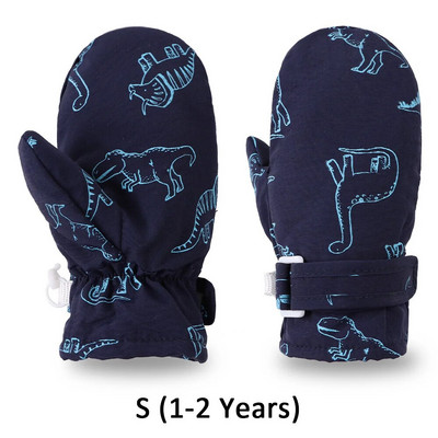 Χειμερινά γάντια νηπίων για μωρά αγόρια για κορίτσια Χέρια ζεστό φλις επένδυση γάντια χιονιού γάντια για αγόρια χοντρά γάντια για 1-5 ετών