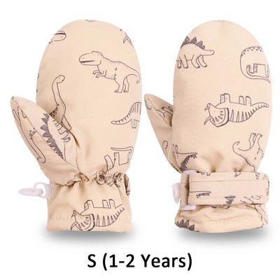 Χειμερινά γάντια νηπίων για μωρά αγόρια για κορίτσια Χέρια ζεστό φλις επένδυση γάντια χιονιού γάντια για αγόρια χοντρά γάντια για 1-5 ετών