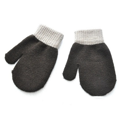 Βρεφικά γάντια Παιδικά για 1-4Y Χειμώνα ζεστό συνονθύλευμα πλεκτά γάντια νηπιαγωγείου Φοιτητικά γάντια πλήρους δακτύλου Πλεκτομηχανές Παιδικά γάντια