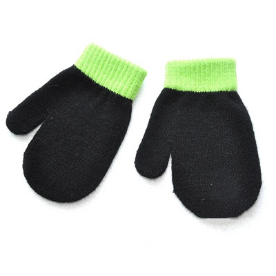 Βρεφικά γάντια Παιδικά για 1-4Y Χειμώνα ζεστό συνονθύλευμα πλεκτά γάντια νηπιαγωγείου Φοιτητικά γάντια πλήρους δακτύλου Πλεκτομηχανές Παιδικά γάντια