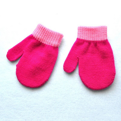 Βρεφικά γάντια Παιδικά για 1-4Y Χειμώνα ζεστό συνονθύλευμα πλεκτά γάντια νηπιαγωγείου Φοιτητικά γάντια πλήρους δακτύλου Πλεκτομηχανές Παιδικά γάντια