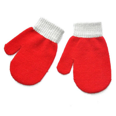 Βρεφικά γάντια Παιδικά για 1-4Y Χειμώνα ζεστό συνονθύλευμα πλεκτά γάντια νηπιαγωγείου Φοιτητικά γάντια πλήρους δακτύλου Πλεκτομηχανές Παιδικά γάντια