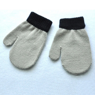 Βρεφικά γάντια Παιδικά για 1-4Y Χειμώνα ζεστό συνονθύλευμα πλεκτά γάντια νηπιαγωγείου Φοιτητικά γάντια πλήρους δακτύλου Πλεκτομηχανές Παιδικά γάντια