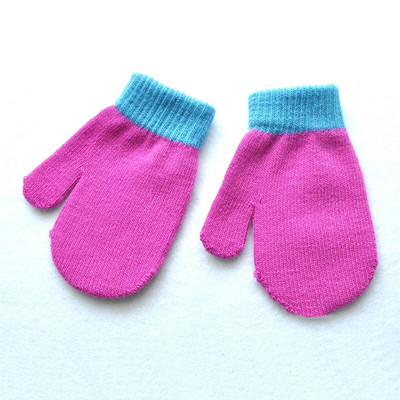 Βρεφικά γάντια Παιδικά για 1-4Y Χειμώνα ζεστό συνονθύλευμα πλεκτά γάντια νηπιαγωγείου Φοιτητικά γάντια πλήρους δακτύλου Πλεκτομηχανές Παιδικά γάντια