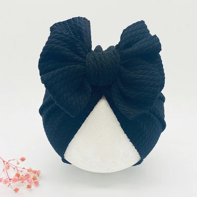 Pălării înnodate pentru fetiță Beanie Fundă Bentiță pentru sugari Turban Nou-născut Accesorii pentru cap Pălărie de iarnă Bonnet cald Seci Mamă Copii