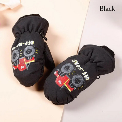 Mănuși pentru bebeluși pentru copii, iarnă, caldă, groasă, rezistentă la vânt, cu iepure de desene animate, mănuși cu degetul complet pentru copii, copii mici, băieți, fete, 0-5 ani