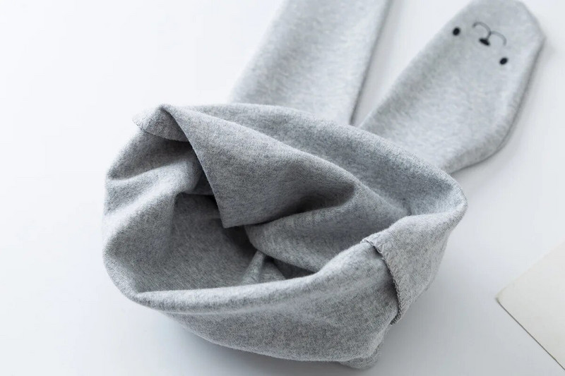 Βρεφικό κολάν ζεστό Cute Bear printing Baby βαμβακερό παντελόνι με μέση μέση Βρεφικό μωρό αγόρι κοριτσάκι Τσάντα πόδι Παντελόνι ακόμη και κάλτσες παιδικό παντελόνι