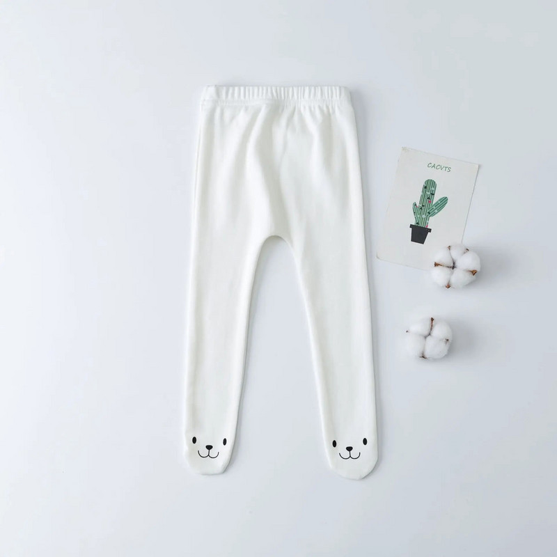 Βρεφικό κολάν ζεστό Cute Bear printing Baby βαμβακερό παντελόνι με μέση μέση Βρεφικό μωρό αγόρι κοριτσάκι Τσάντα πόδι Παντελόνι ακόμη και κάλτσες παιδικό παντελόνι