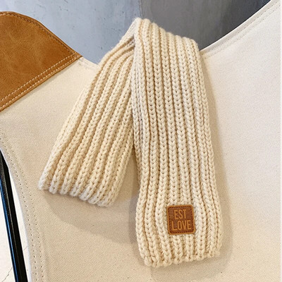 2022. aasta talvine laste värvid pehme kudumine villane termosall poistele tüdrukutele armas õuesoojem sall lastele tahke märgistatud sall