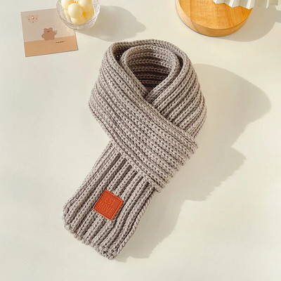 2022. aasta talvine laste värvid pehme kudumine villane termosall poistele tüdrukutele armas õuesoojem sall lastele tahke märgistatud sall