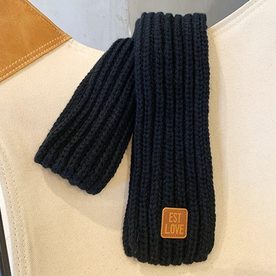 2022. aasta talvine laste värvid pehme kudumine villane termosall poistele tüdrukutele armas õuesoojem sall lastele tahke märgistatud sall