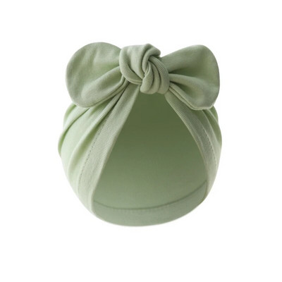 Turban Bebeluși Fete Băieți Pălărie drăguț cu nod de flori, urechi de iepuraș, pălărie din bumbac, șepci pentru nou-născut, pentru copii mici, accesorii de păr pentru sugari