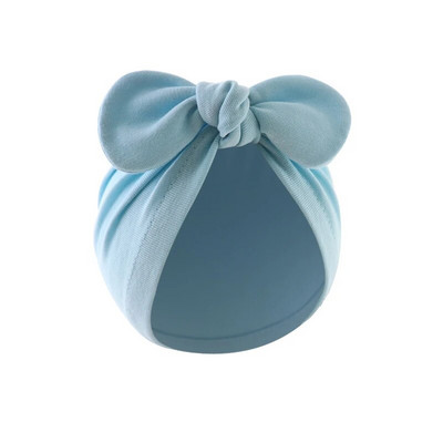Turban Bebeluși Fete Băieți Pălărie drăguț cu nod de flori, urechi de iepuraș, pălărie din bumbac, șepci pentru nou-născut, pentru copii mici, accesorii de păr pentru sugari