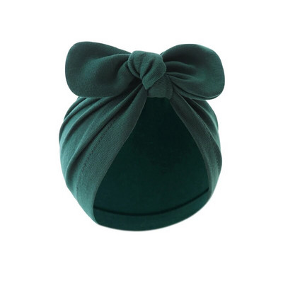 Turban Bebeluși Fete Băieți Pălărie drăguț cu nod de flori, urechi de iepuraș, pălărie din bumbac, șepci pentru nou-născut, pentru copii mici, accesorii de păr pentru sugari