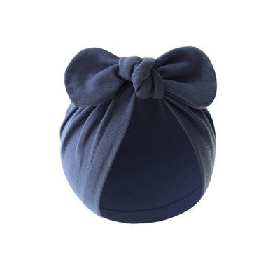 Turban Bebeluși Fete Băieți Pălărie drăguț cu nod de flori, urechi de iepuraș, pălărie din bumbac, șepci pentru nou-născut, pentru copii mici, accesorii de păr pentru sugari