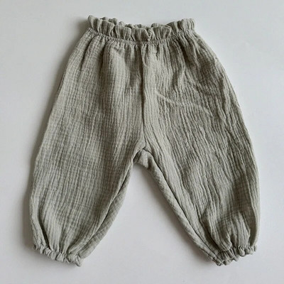 Pantaloni noi de vară pentru bebeluși 2023 pentru copii coreeni de primăvară, bumbac organic, ursuleț tigru, cu imprimeu floral, pantaloni lanternă pentru băieți și fete