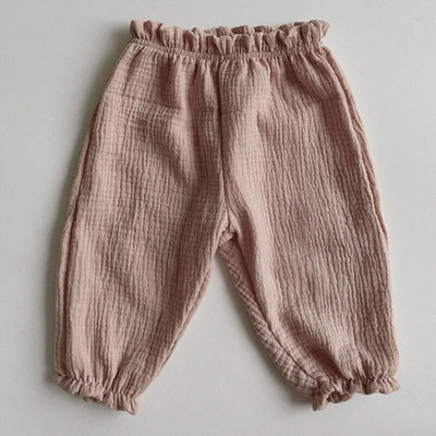 Pantaloni noi de vară pentru bebeluși 2023 pentru copii coreeni de primăvară, bumbac organic, ursuleț tigru, cu imprimeu floral, pantaloni lanternă pentru băieți și fete
