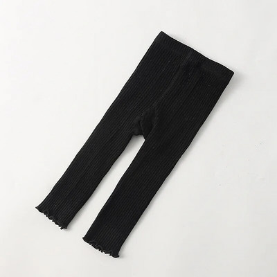 Pantaloni pentru bebeluși 2022 tricotați pantaloni de culoare bomboană ținute pentru copii mici, fetițe, jambiere cu nervuri, pantaloni casual cu dungi, jambiere pentru copii
